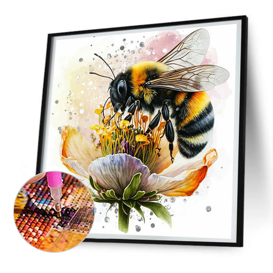 Bee - Full Round Drill Diamond Painting 30*30CM