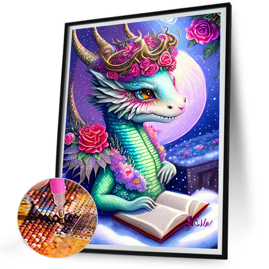 Little Dragon - Full Round Drill Diamond Painting 30*40CM