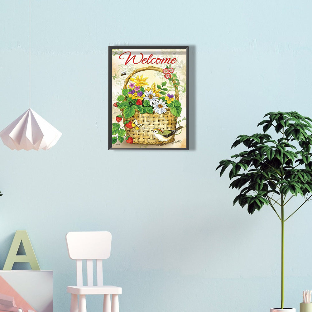 Small Flowers - Full Round Drill Diamond Painting 30*40CM