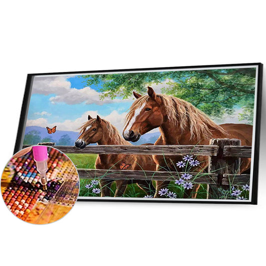 Mustang - Full Round Drill Diamond Painting 40*30CM