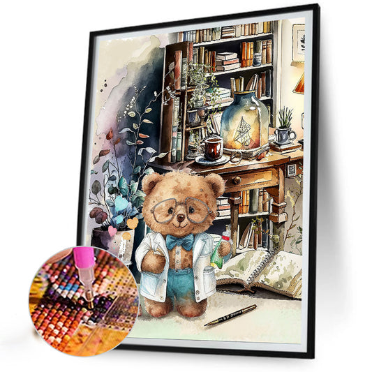 Teddy Bear - Full Round Drill Diamond Painting 30*40CM