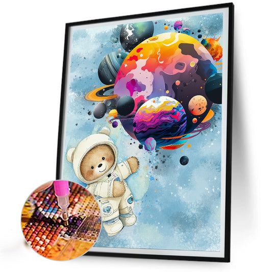 Teddy Bear - Full Round Drill Diamond Painting 30*40CM