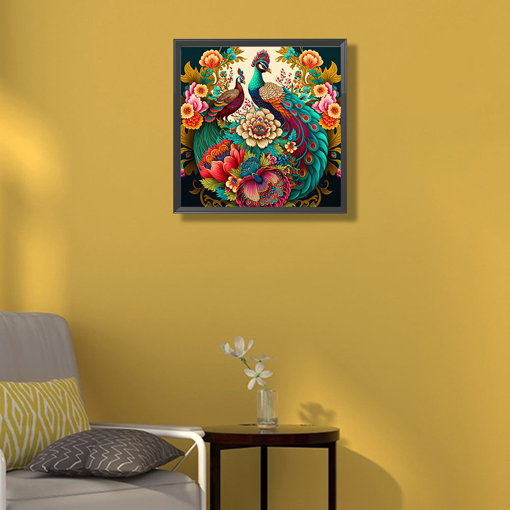 Graceful Phoenix - Full Round Drill Diamond Painting 50*50CM