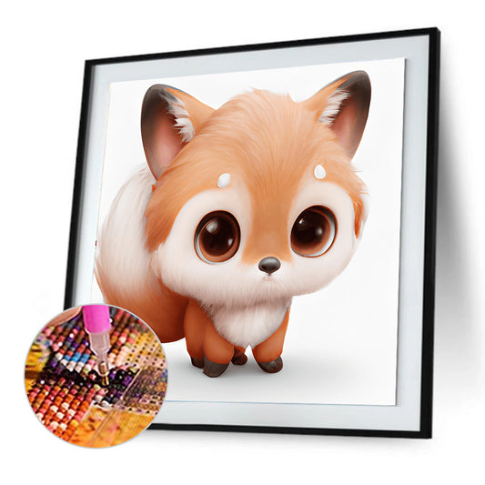 Big Head Animal Squirrel - Full Round Drill Diamond Painting 30*30CM