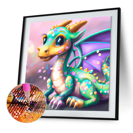 Cartoon Pterodactyl - Full Round Drill Diamond Painting 30*30CM