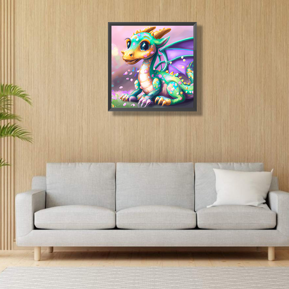 Cartoon Pterodactyl - Full Round Drill Diamond Painting 30*30CM