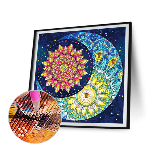 Sun And Moon - Special Shaped Drill Diamond Painting 30*30CM