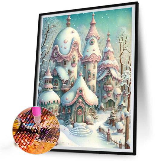 Winter Cabin - Full Square Drill Diamond Painting 30*40CM