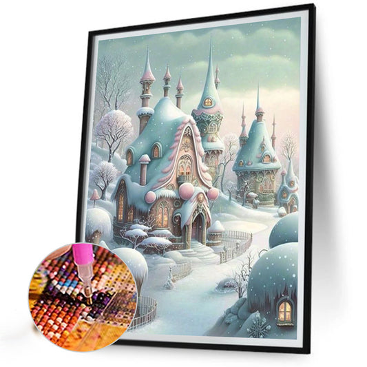 Winter Cabin - Full Square Drill Diamond Painting 30*40CM