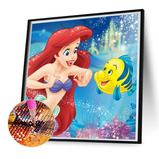 Mermaid - Full Round Drill Diamond Painting 40*40CM