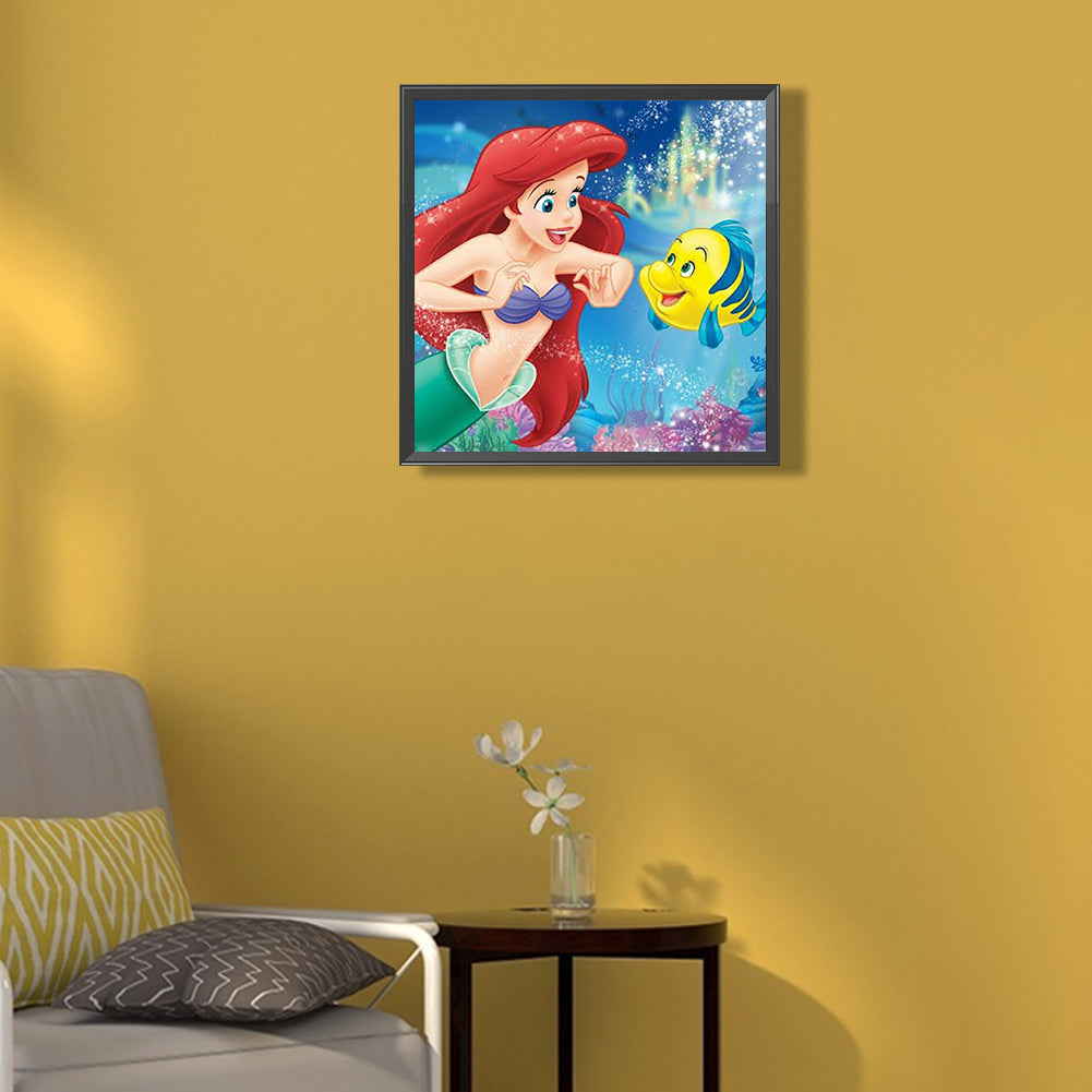 Mermaid - Full Round Drill Diamond Painting 40*40CM