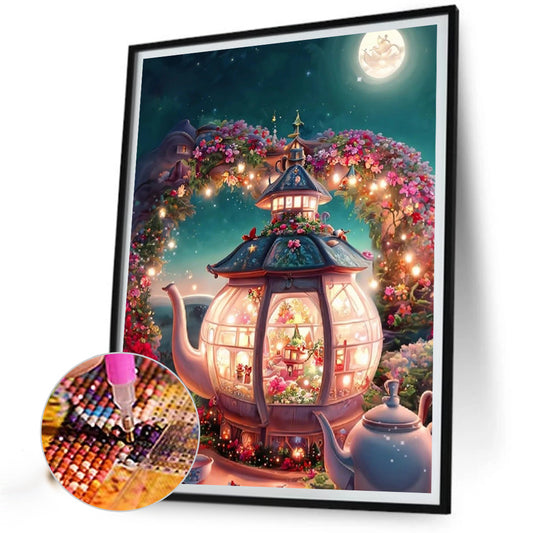 Colorful House - Full Round Drill Diamond Painting 30*40CM