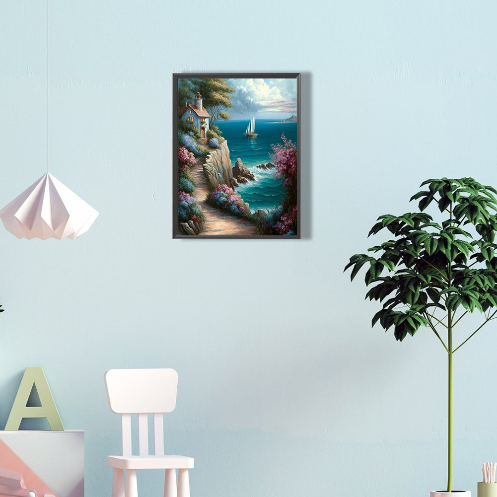 Quiet Path - Full Round Drill Diamond Painting 30*40CM