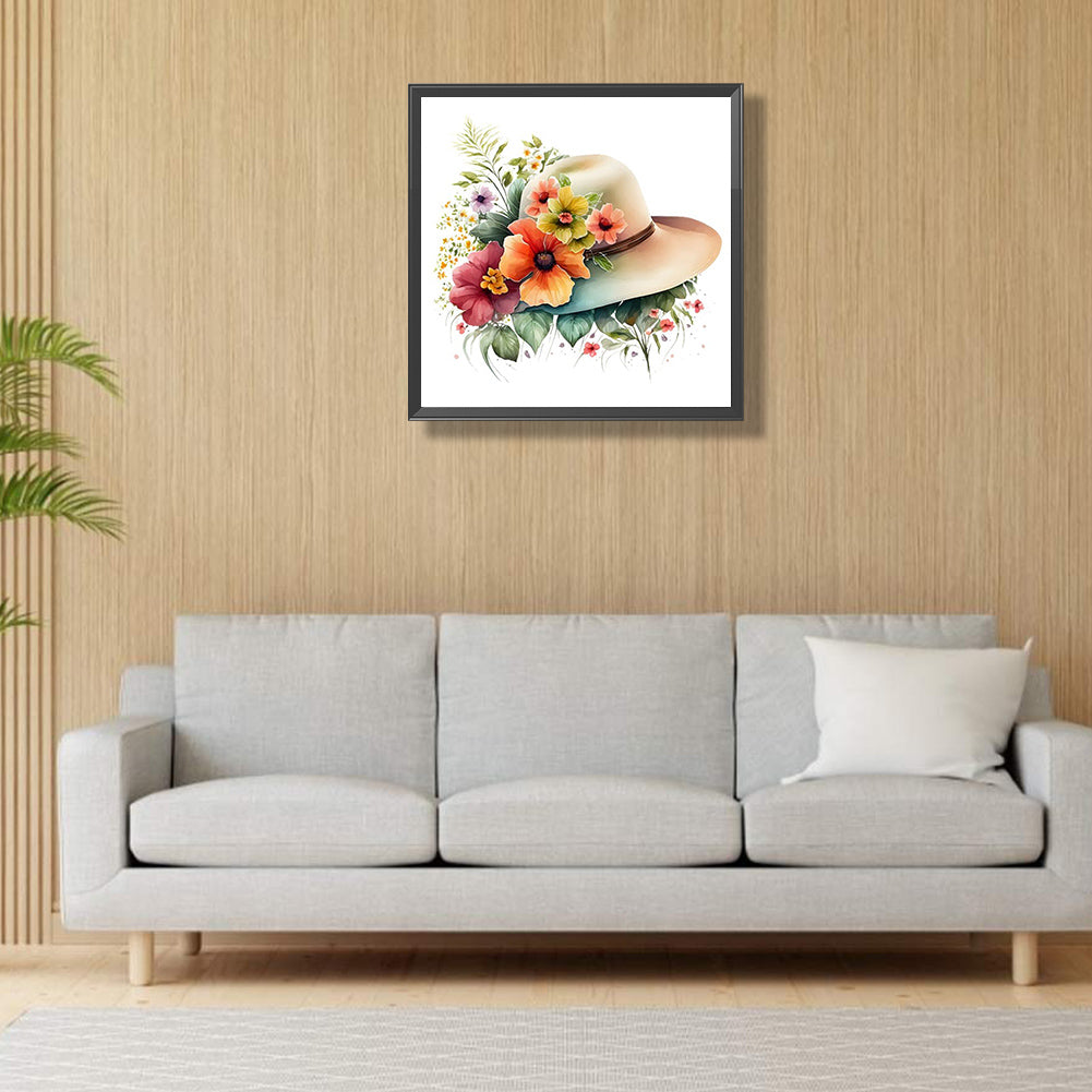 Hat - Full Round Drill Diamond Painting 30*30CM