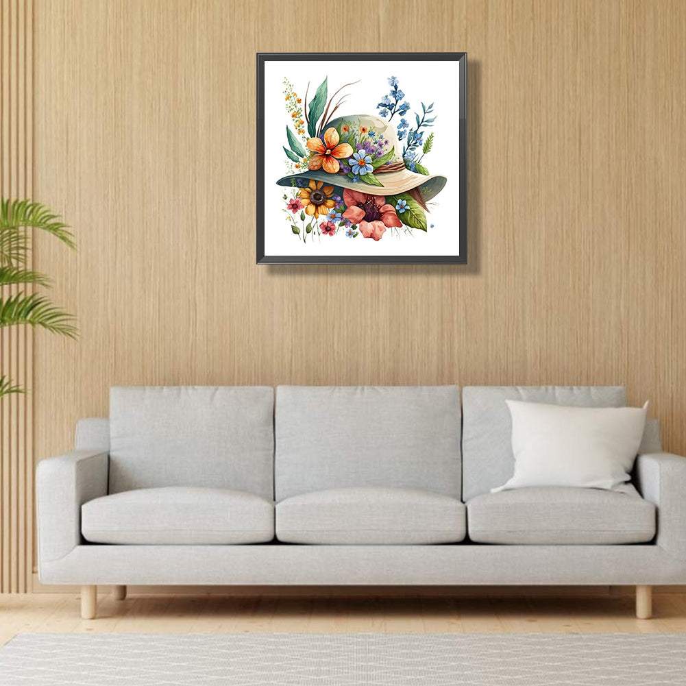 Hat - Full Round Drill Diamond Painting 30*30CM