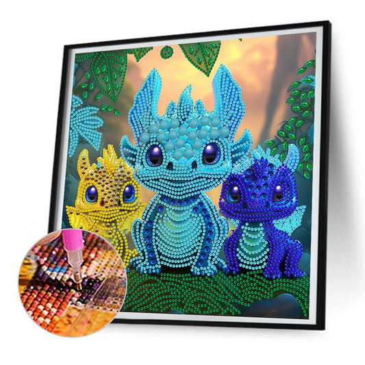 Baby Dragon - Special Shaped Drill Diamond Painting 30*30CM