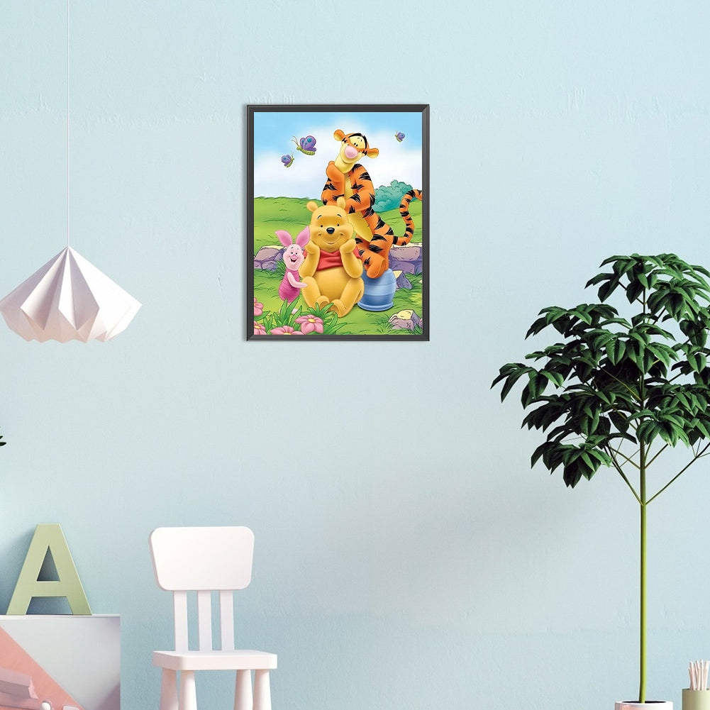 Winnie The Pooh - Full Round Drill Diamond Painting 30*40CM