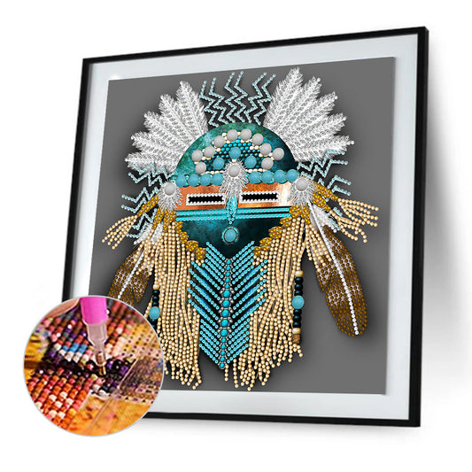 Aboriginal Indian Art - Special Shaped Drill Diamond Painting 30*30CM
