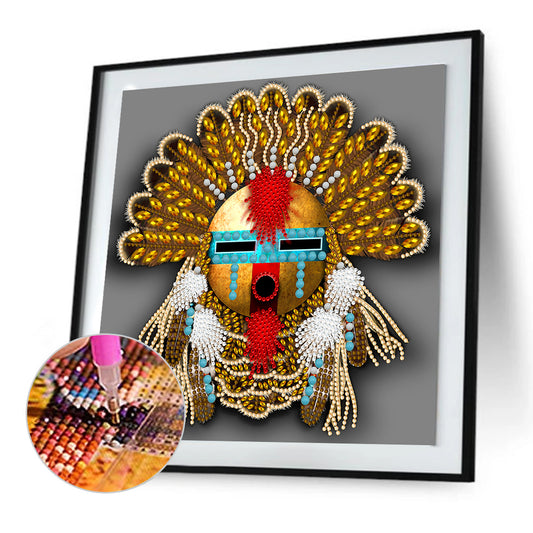 Aboriginal Indian Art - Special Shaped Drill Diamond Painting 30*30CM