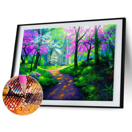 Landscape - Full Round Drill Diamond Painting 40*30CM