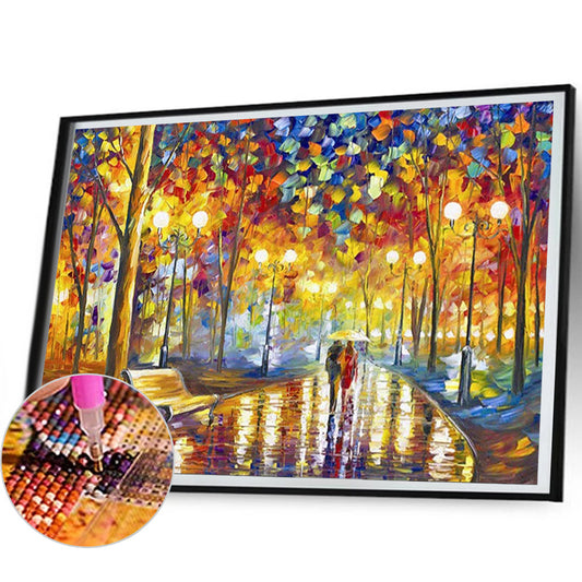 Landscape - Full Round Drill Diamond Painting 40*30CM