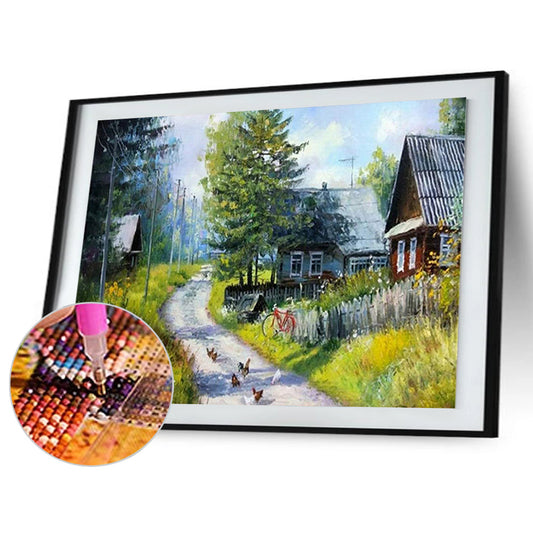 Landscape - Full Round Drill Diamond Painting 40*30CM