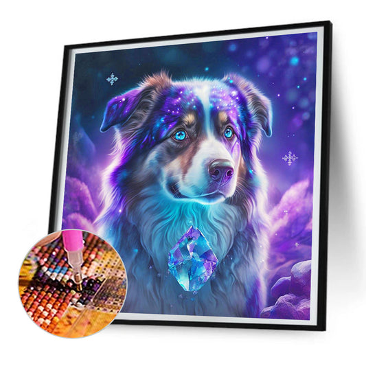 Amethyst And The Dog - Full Round Drill Diamond Painting 30*30CM