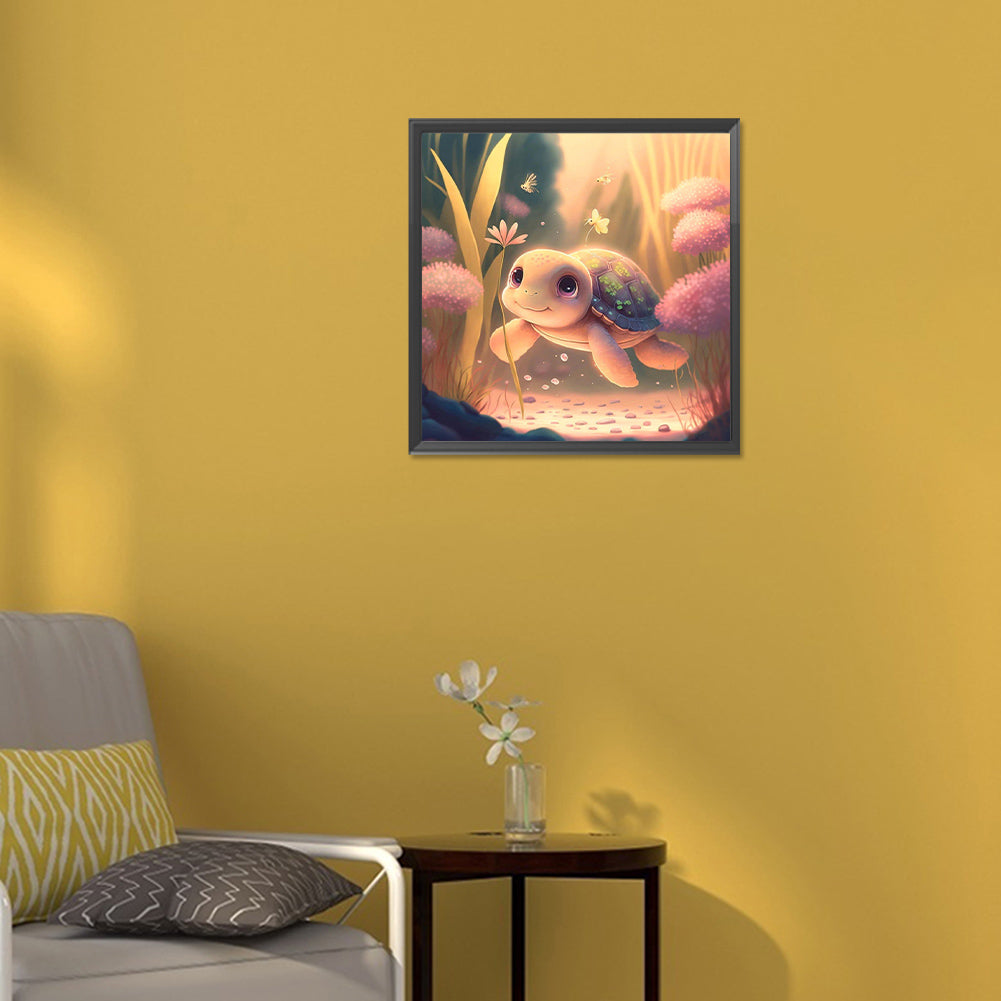 Crawling Turtle - Full Round Drill Diamond Painting 30*30CM