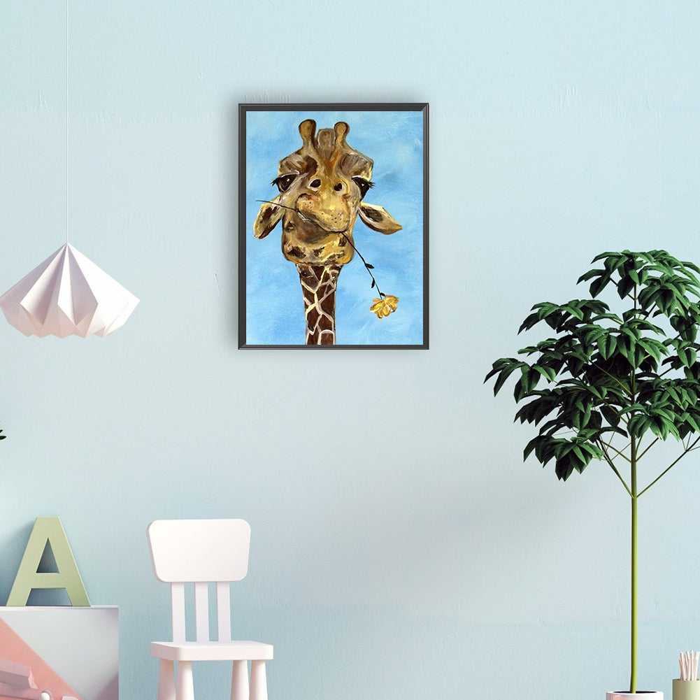 Giraffe - Full Round Drill Diamond Painting 30*40CM