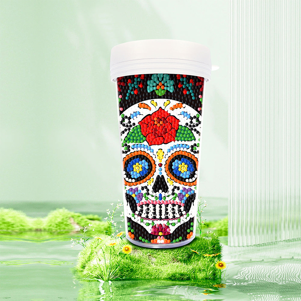 DIY Diamond Painted Water Mug Leak Proof BPA Free for Fitness Sports Outdoors