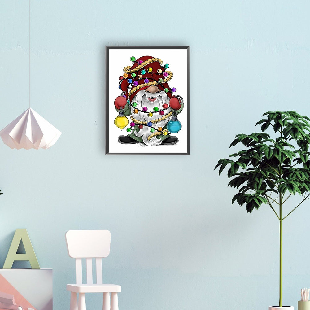 Dwarf With Lantern - Full Round Drill Diamond Painting 30*40CM