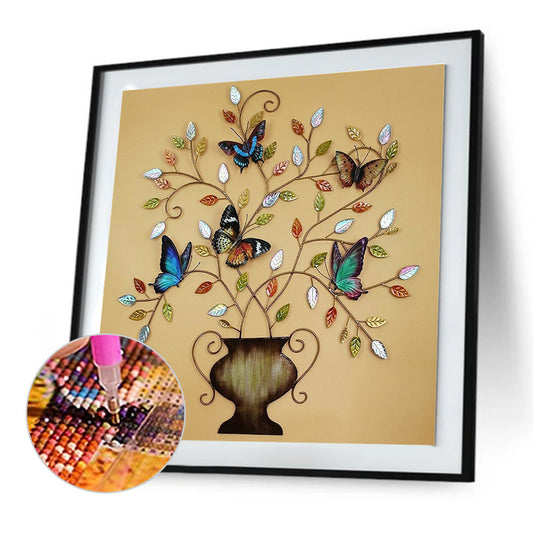 Flower Tree - Full Round Drill Diamond Painting 30*30CM
