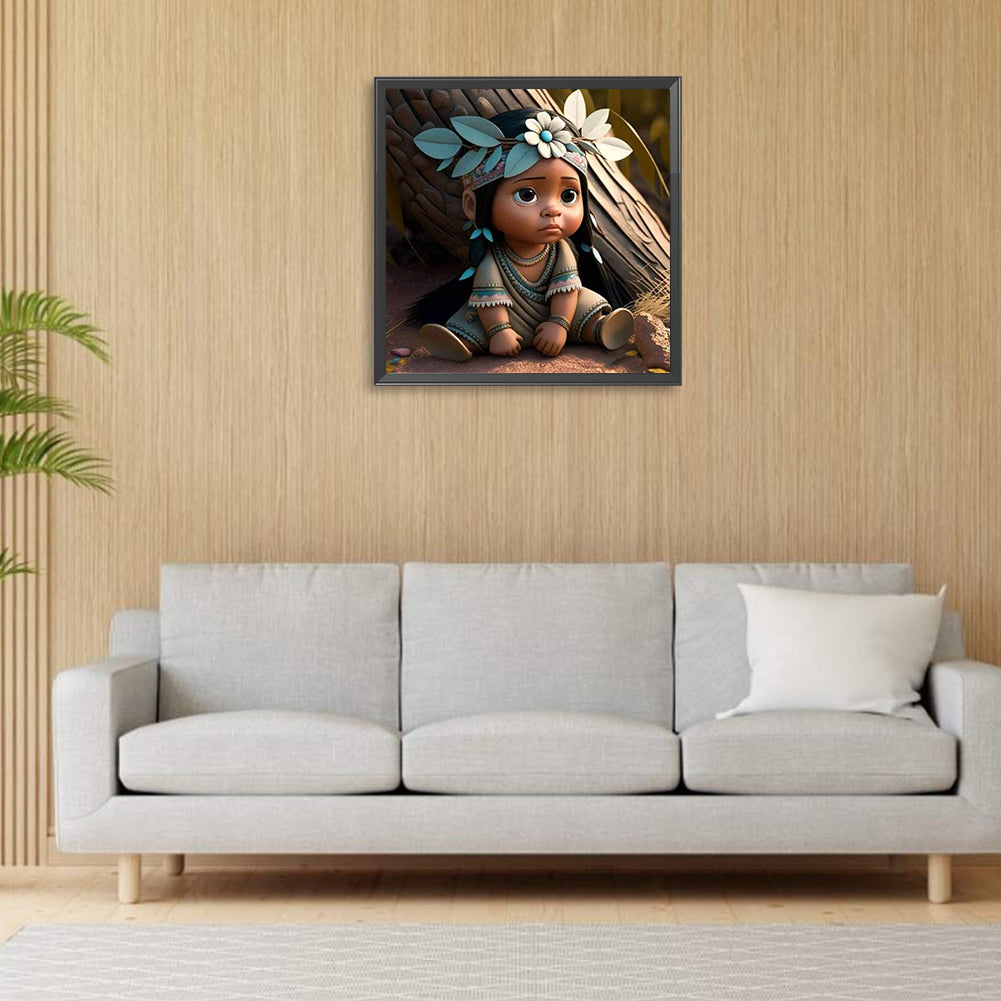 African Children - Full Round Drill Diamond Painting 30*30CM