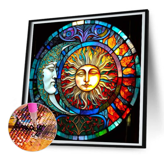Moon Map - Full Round Drill Diamond Painting 30*30CM