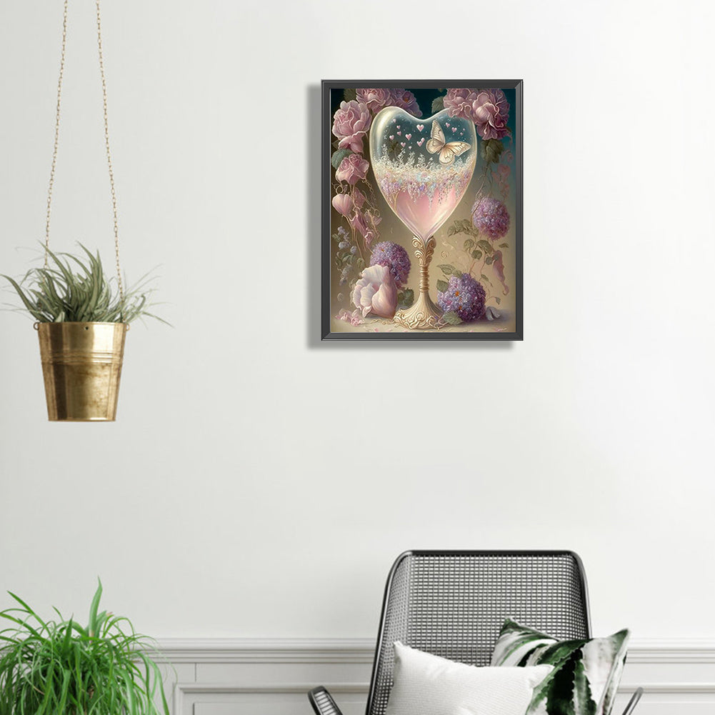 Goblet And Flowers - Full Square Drill Diamond Painting 30*40CM