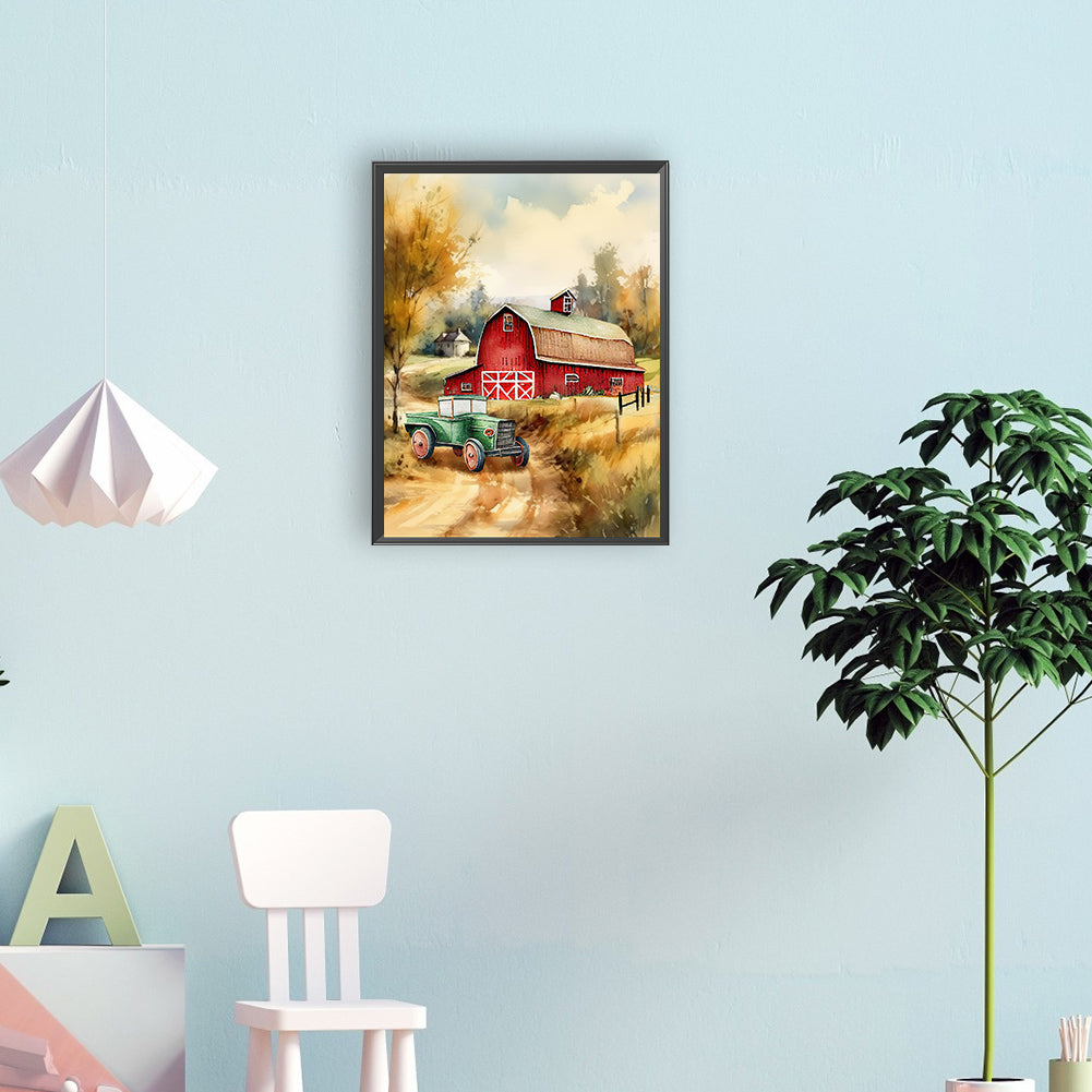 Farm - Full Round Drill Diamond Painting 30*40CM