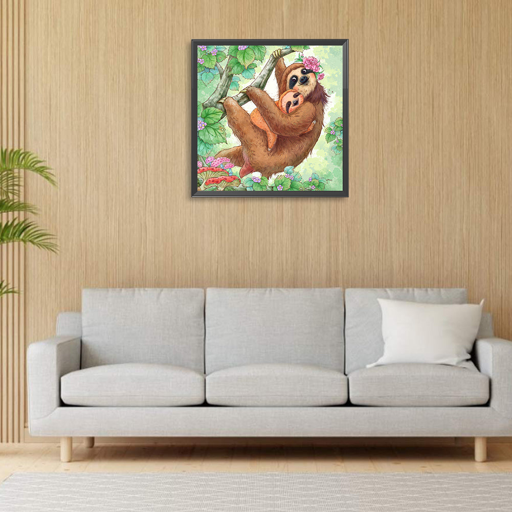 Sloth - Full Round Drill Diamond Painting 30*30CM