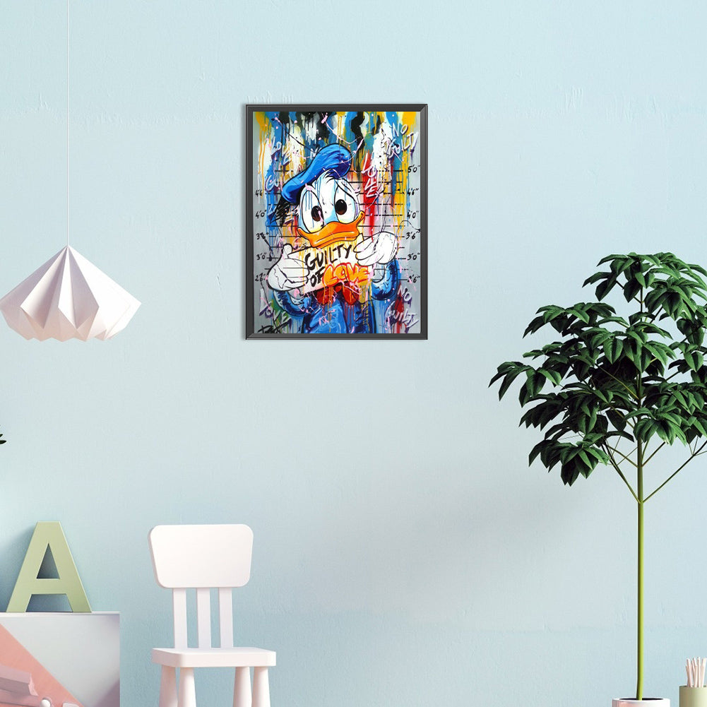 Donald Duck - Full Round Drill Diamond Painting 30*40CM