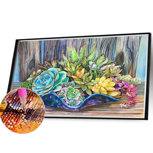 Cactus - Full Round Drill Diamond Painting 40*30CM