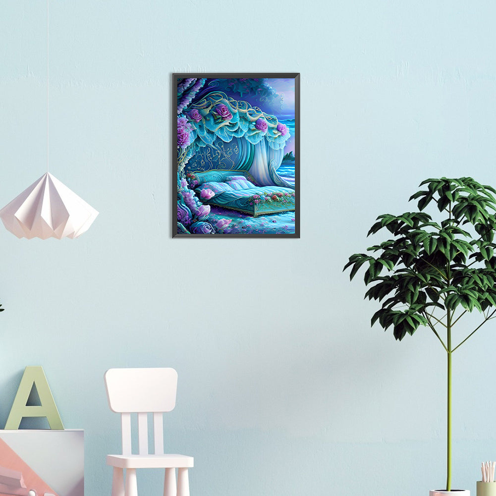 Princess Bed - Full Round Drill Diamond Painting 30*40CM