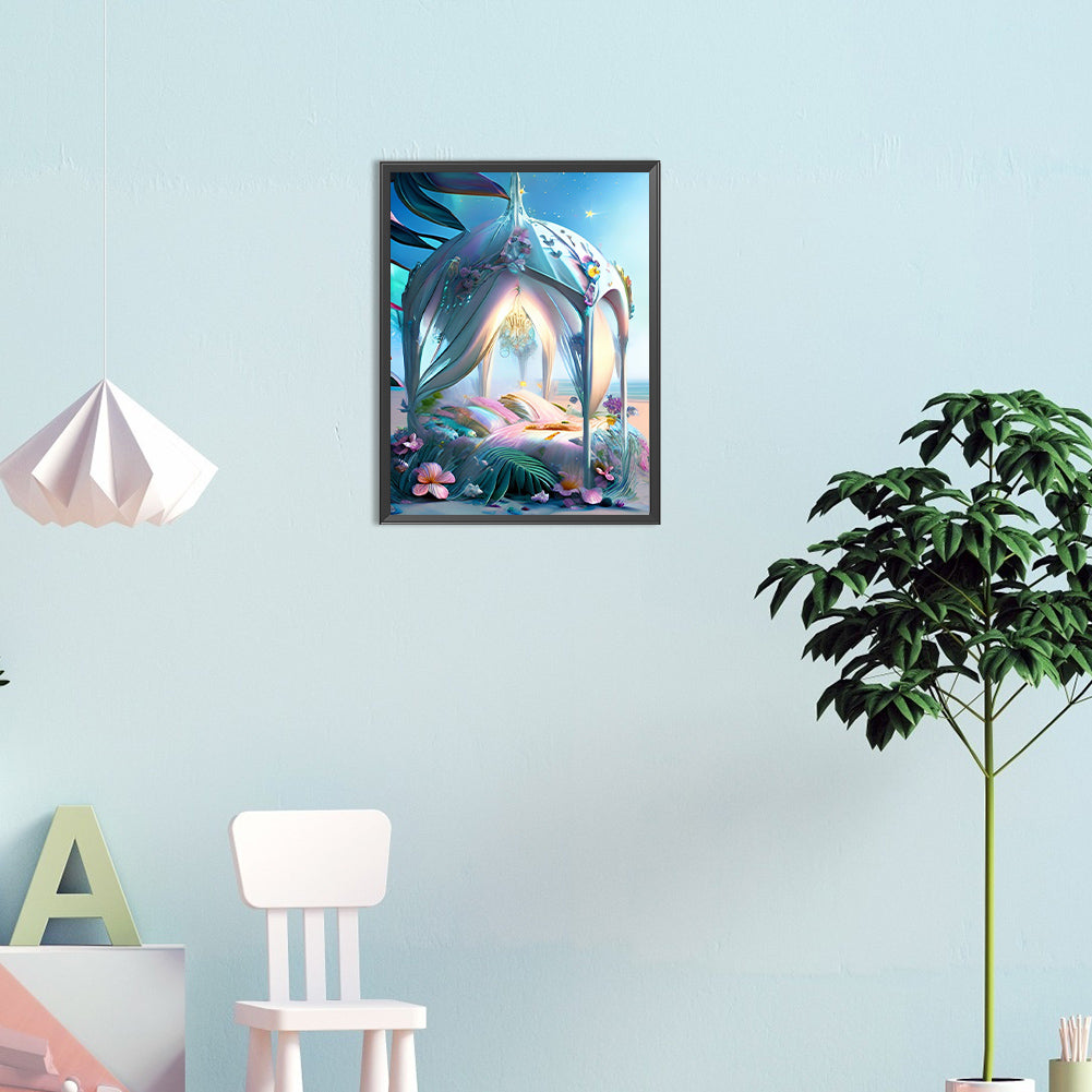 Princess Bed - Full Round Drill Diamond Painting 30*40CM