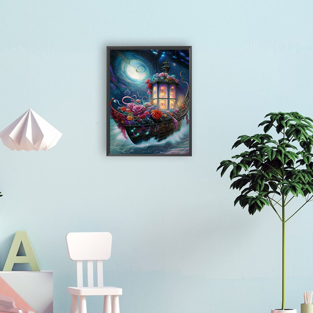 Fantasy Night Scene - Full Round Drill Diamond Painting 30*40CM