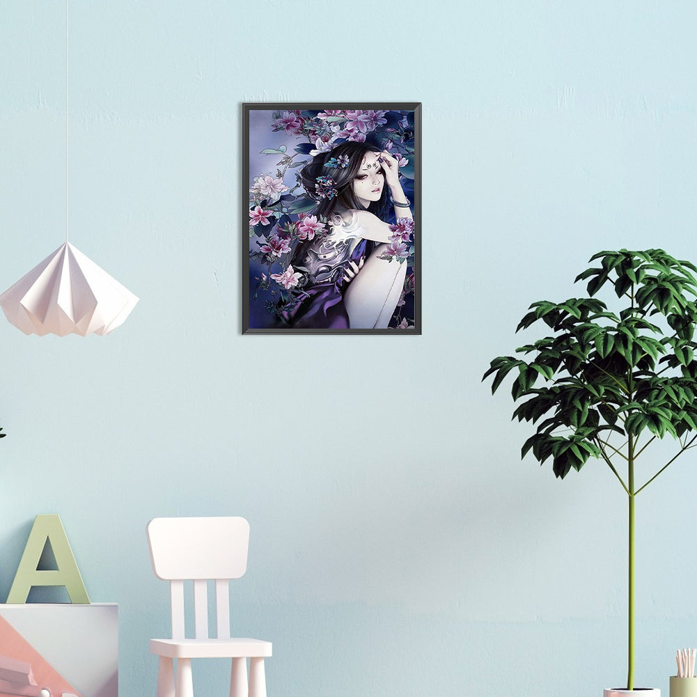 Antique Heroine - Full Round Drill Diamond Painting 30*40CM