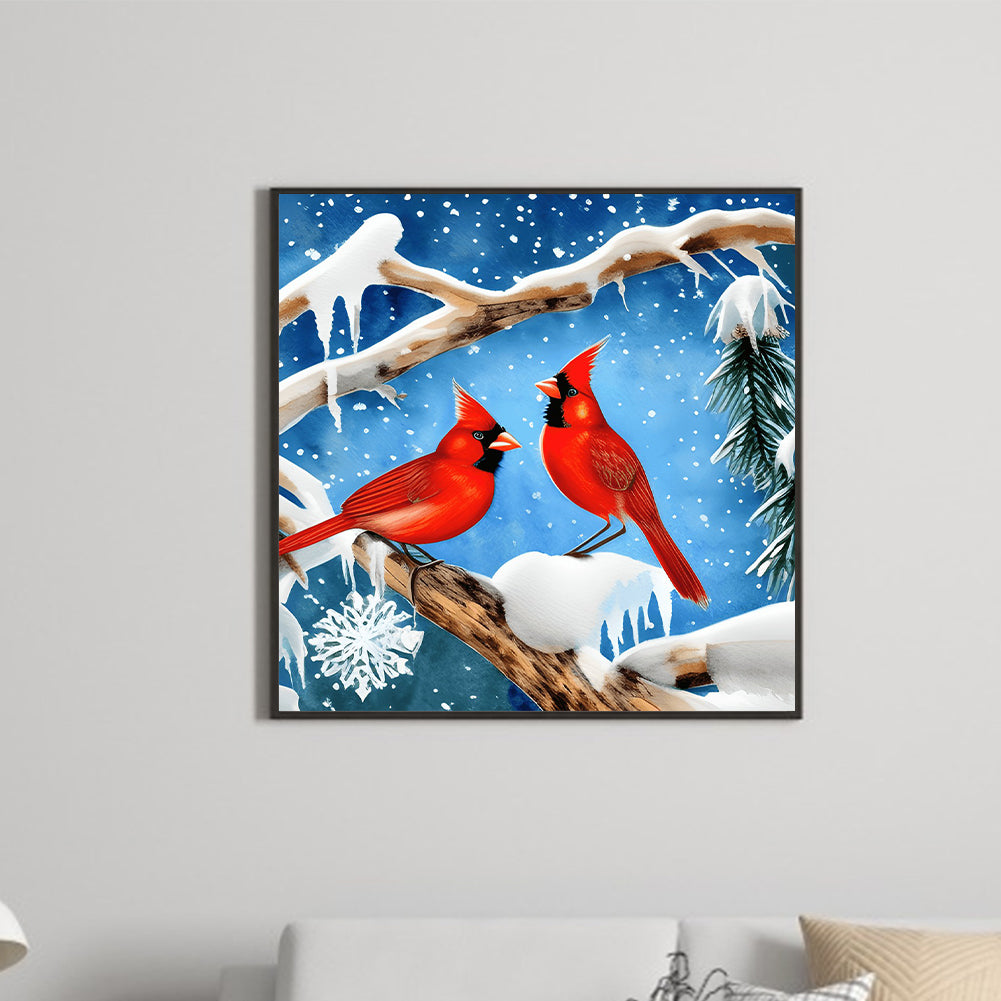 Cardinal - Full Round Drill Diamond Painting 30*30CM