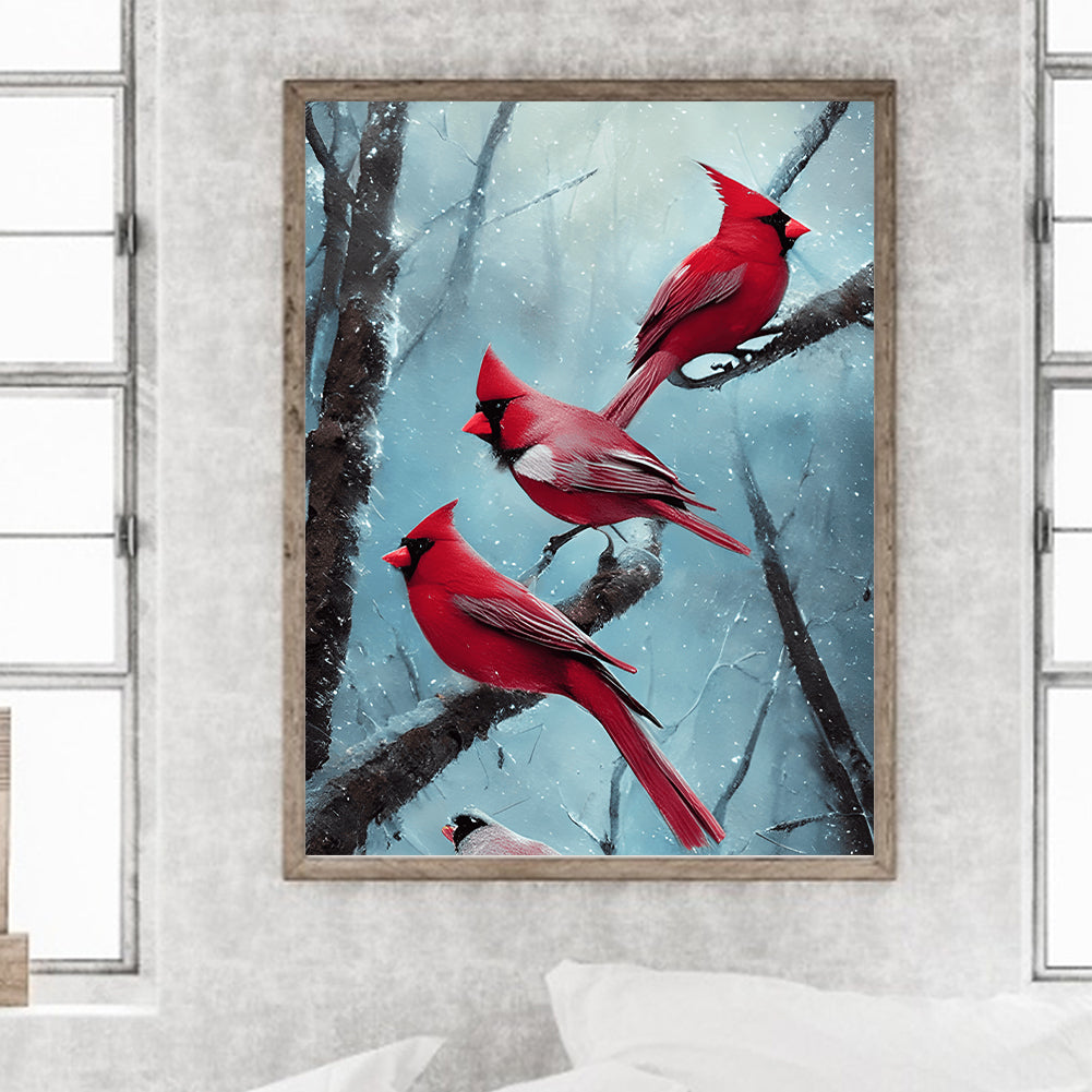 Cardinal - Full Round Drill Diamond Painting 30*40CM