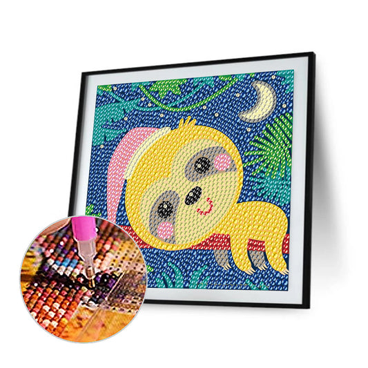 Simple Children'S Painting - Crystal Drill Diamond painting 18*18CM