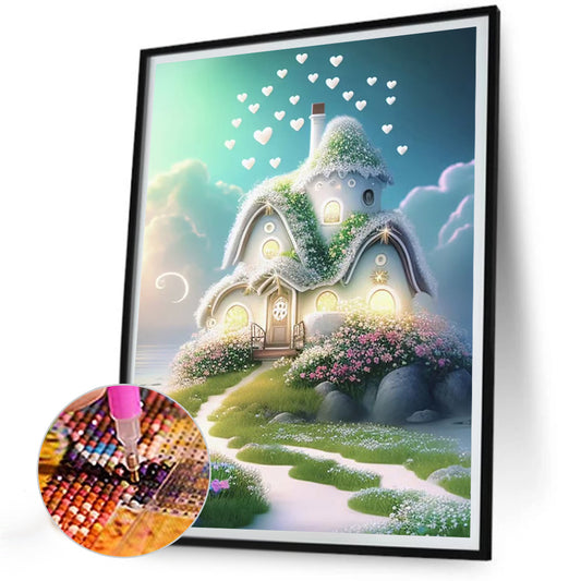 Little House By The Sea - Full Round Drill Diamond Painting 30*40CM