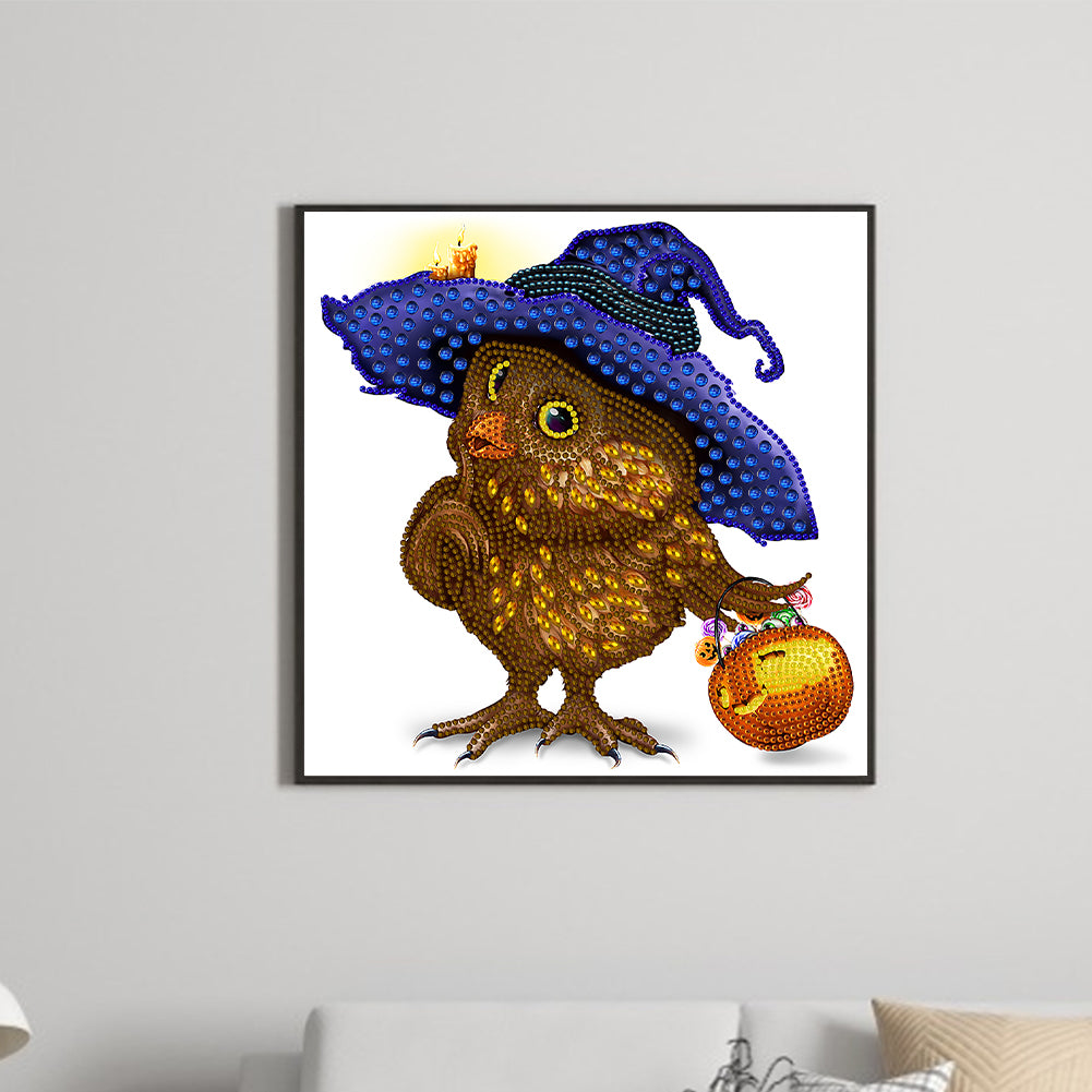 Owl - Special Shaped Drill Diamond Painting 30*30CM