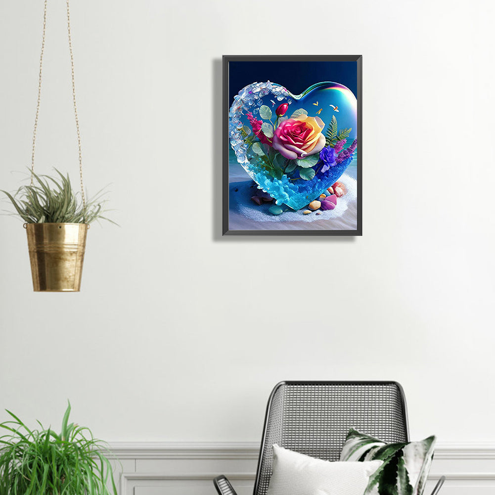 Love Rose - Full Square Drill Diamond Painting 30*40CM