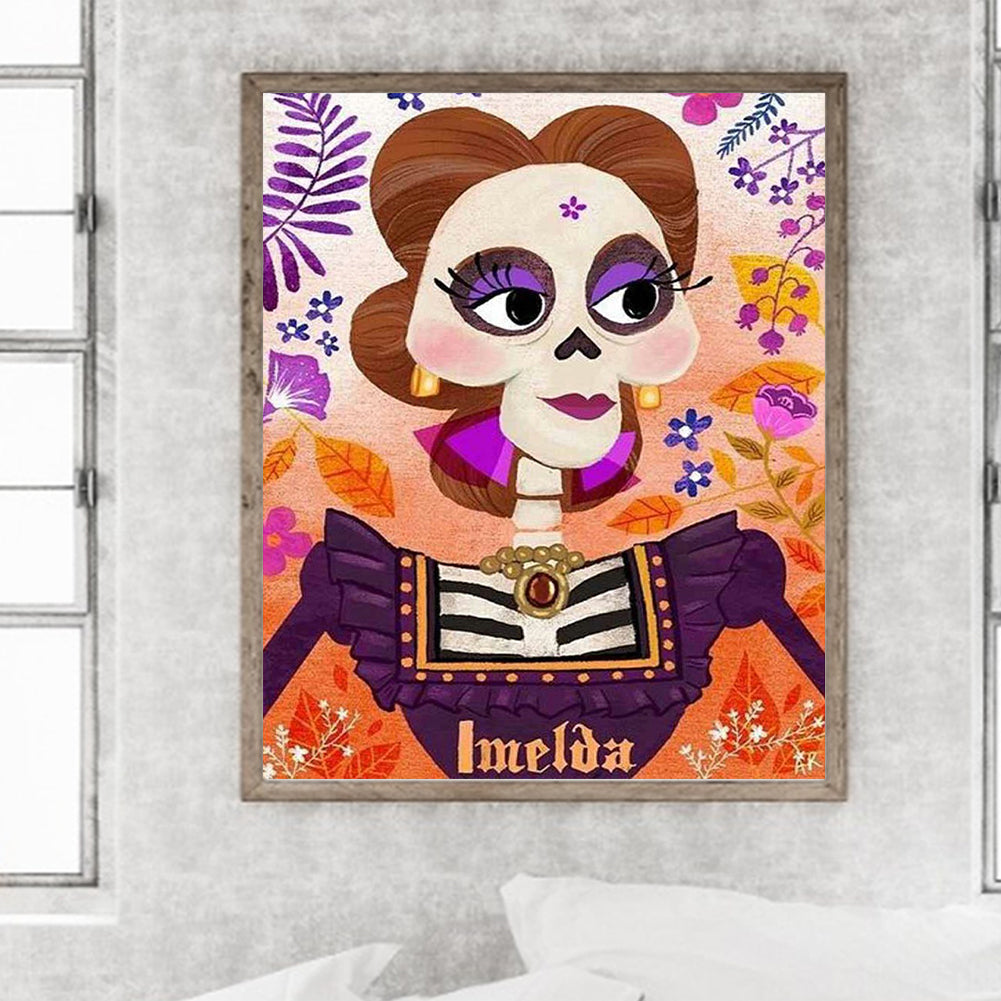 Halloween Mama Imelda Rivera - Full Round Drill Diamond Painting 50*60CM